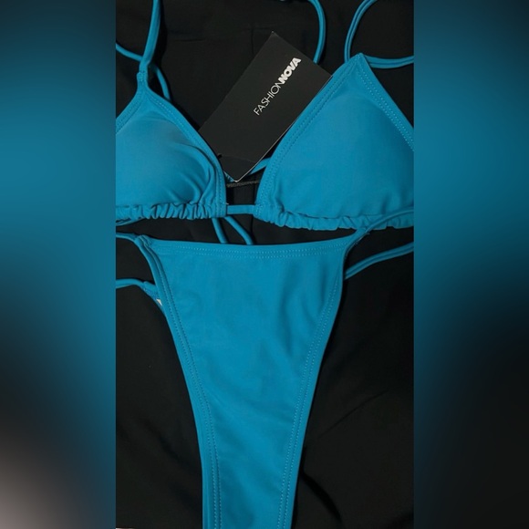 fashion nova pure bliss 2 piece bikini teal - Picture 2 of 2